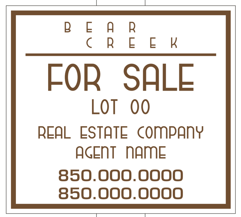 Bear Creek For Sale Sign - Image 2
