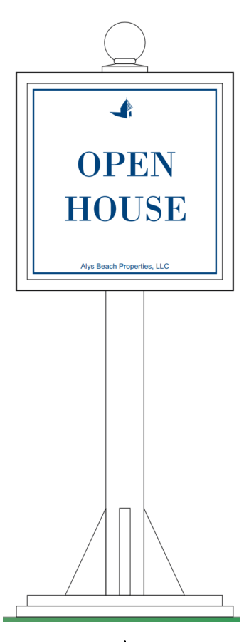 Alys Beach Open House Sign